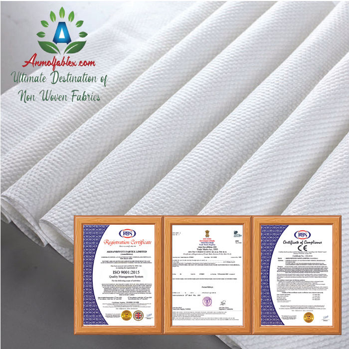 SPUNLACE NONWOVEN FABRIC FOR DISPOSABLE GARMENT