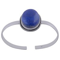 Labradorite Natural Gemstone Oval 925 Sterling Solid Silver Handmade Bangle