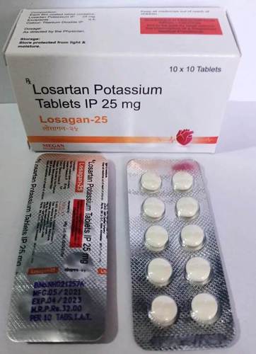 LOSARTAN POTASSIUM TABLETS IP 25 MG