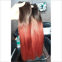 Half Color Straight Hair