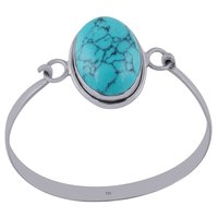 Tiger Eye Natural Gemstone Round 925 Sterling Solid Silver Handmade Bangle