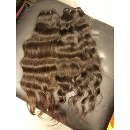 Natural Black And Brown Raw Hair From Temple