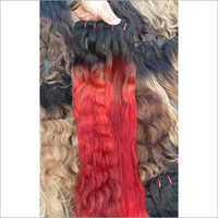 Red Color Virgin Hair Extensions