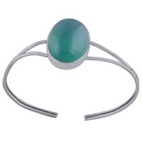 Labradorite Natural Gemstone Oval 925 Sterling Solid Silver Handmade Bangle