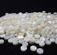 100 White Mother Of Pearl Buttons