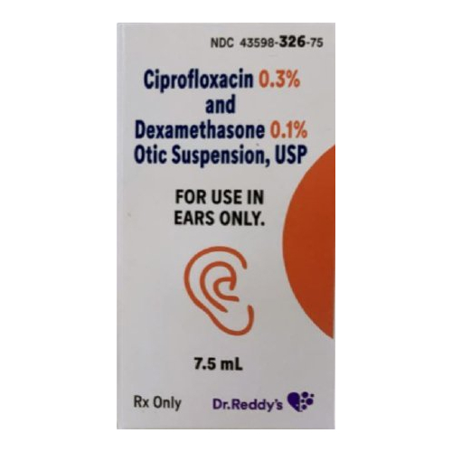 Ciprofloxacin and Dexamethasone Ear Drops