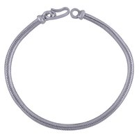 Plain 925 Sterling Solid Silver Bracelet