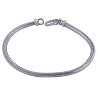 Plain 925 Sterling Solid Silver Bracelet