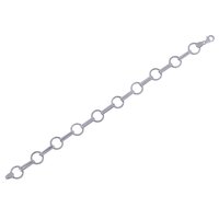 Plain Circle 925 Sterling Solid Silver Bracelet