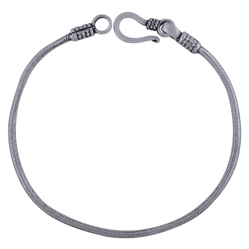 Plain 925 Sterling Solid Silver Bracelet