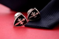 VISHWA Sterling Silver Knight Shield, Ball Return Lock for Mens Anniversary Gift
