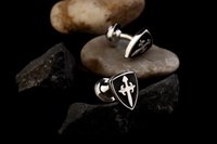 VISHWA Sterling Silver Knight Shield, Ball Return Lock for Mens Anniversary Gift