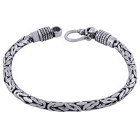Textured Plain 925 Sterling Solid Silver Bracelet