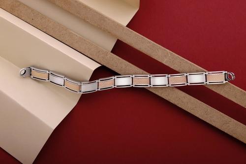 Sterling Silver Two-Tone, Zig Zag Trendy Pattern, Light Weight For Both Men And Women
