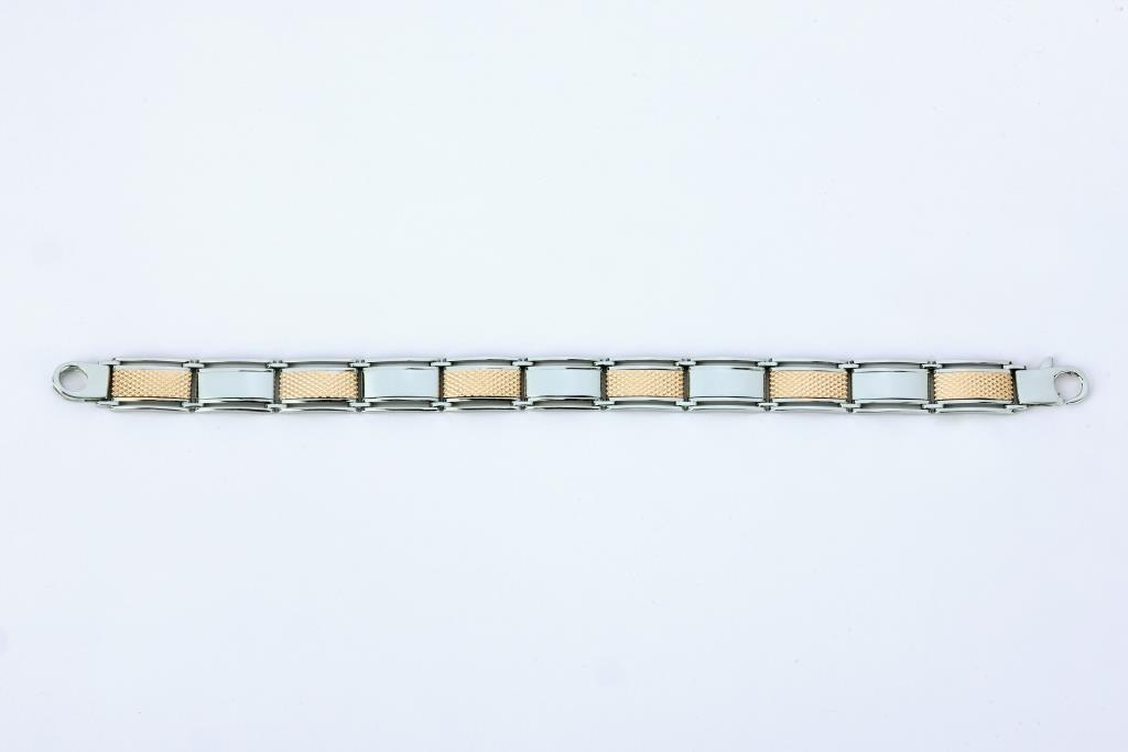 Sterling Silver Two-Tone, Zig Zag Trendy Pattern, Light Weight For Both Men And Women