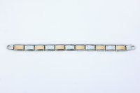 Sterling Silver Two-Tone, Zig Zag Trendy Pattern, Light Weight For Both Men And Women