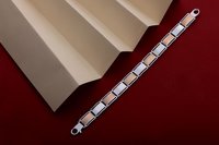 Sterling Silver Two-Tone, Zig Zag Trendy Pattern, Light Weight For Both Men And Women