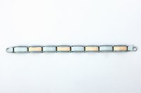Sterling Silver Two-Tone, Light Weight Classy Bracelets for UNISEX