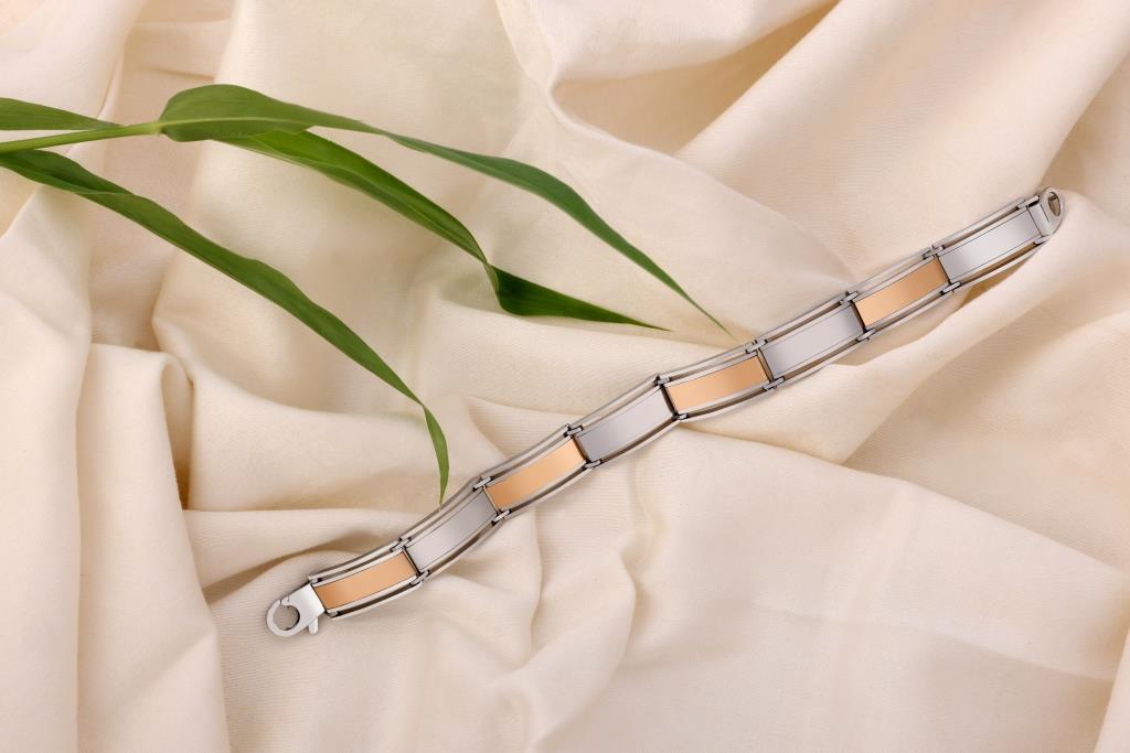 Sterling Silver Two-Tone, Light Weight Classy Bracelets for UNISEX