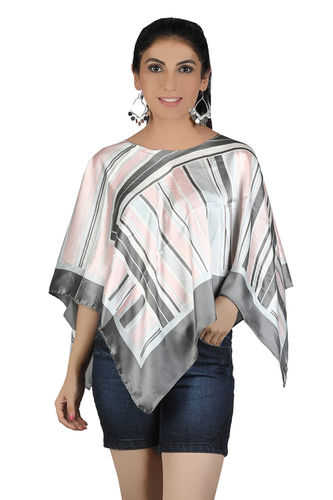 Satin Printed Ponchos