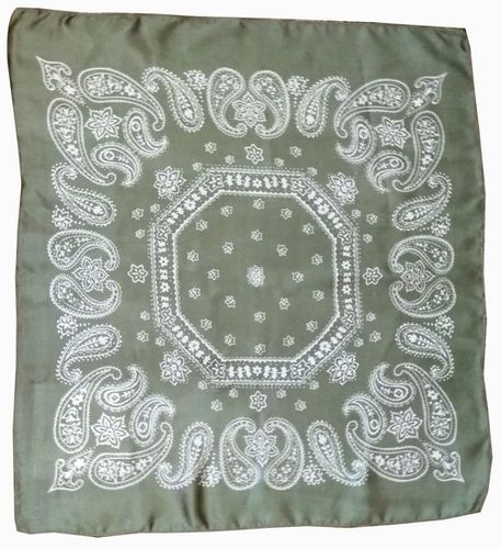 Satin Square Printed Fancy Bandana