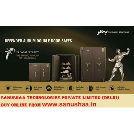 Godrej 31 Defender Aurum Double Door Safe Dimension(l*w*h): 66.7 X 126.6 X 77.8 Centimeter (Cm)