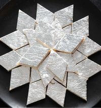 Kaju Sweets - Cashew Diamond Shaped Treats, Small White Delicacies in 100g Box with 1 Month Shelf Life