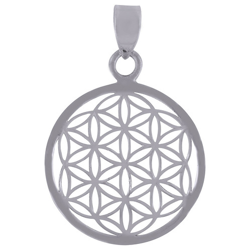 Authentic Jali Cut Work Plain 925 Sterling Solid Silver Pendant