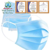 BLUE ADULT DAILY NONWOVEN MELT-BLOWN 3 PLY FACE MASK