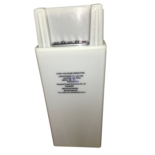 High Voltage Capacitor 60kV 0.2uF 200nF 1PPS Pulse Plastic Case Capacitor