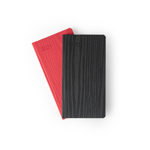 Comma Weave Pocket Diary 2022 - Small Size - (Black + Red)