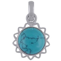 RAINBOW NATURAL GEMSTONE 925 STERLING SOLID SILVER ROUND CABOCHON HANDMADE PENDANT