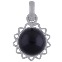 RAINBOW NATURAL GEMSTONE 925 STERLING SOLID SILVER ROUND CABOCHON HANDMADE PENDANT