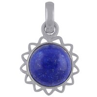 RAINBOW NATURAL GEMSTONE 925 STERLING SOLID SILVER ROUND CABOCHON HANDMADE PENDANT
