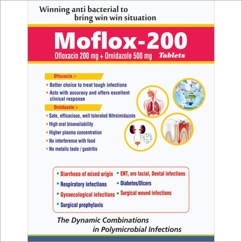 Ofloxacin 200mg Ornidazole 500mg Tablets