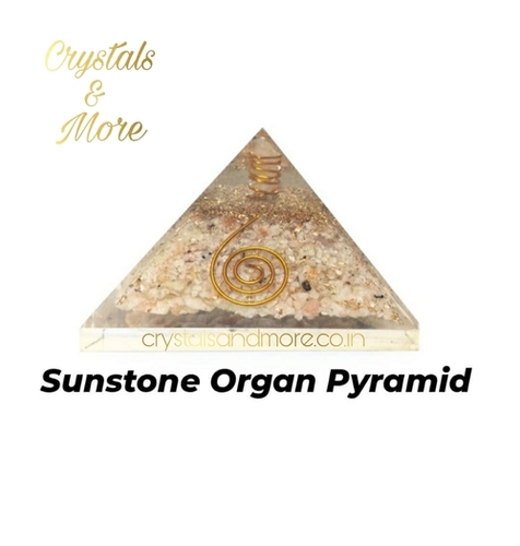 Sunstone Orgonite Pyramid