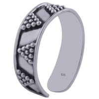 PLAIN RAWA WORK 925 STERLING SOLID SILVER HANDMADE TOE RING