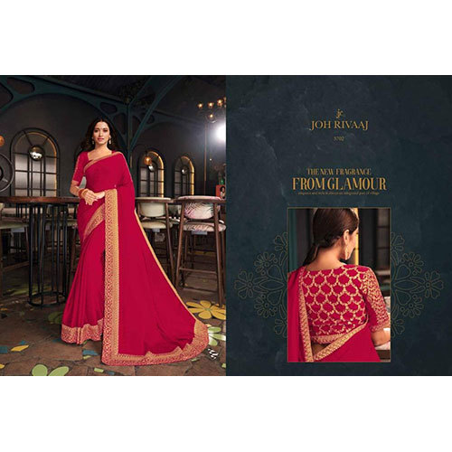 Red Color Party Wear Saree