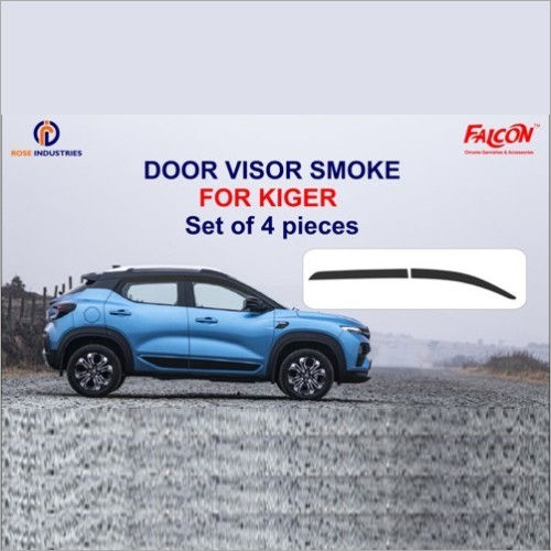 Kiger Door Visor Smoke Grey Color