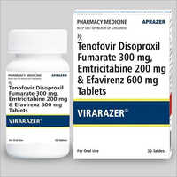 Tenofovir Disoproxil Fumarate 300 mg Emtricitabine 200 mg and Efavirenz 600 mg Tablets