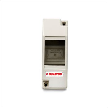 1 And 2 Way MCB Enclosure - Plastic 80x80x50mm Off-White, Shockproof Heatproof Durable Design