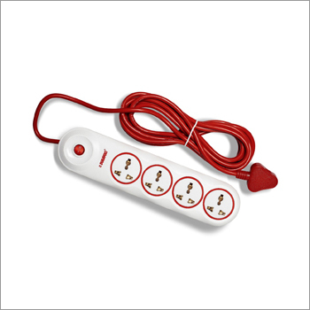 Red Wire and Length 4M AMAZE Power Strips By DURAVOLT ELECTRICALS