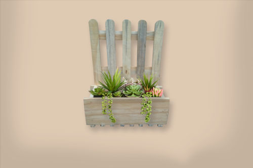 wooden planter