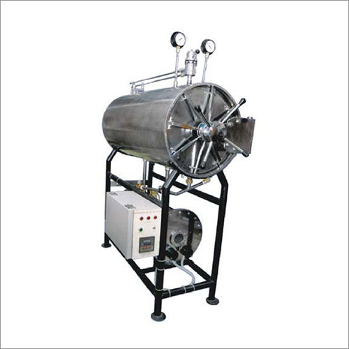 Sliver Horizontal High Pressure Cylindrical Steam Sterilizer