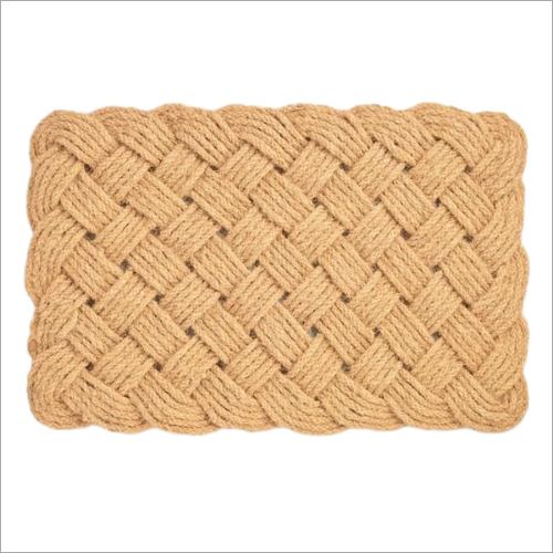 Square Type Coir Rope Mats - Coir, Square Shape, Light Brown, Dark Brown, Golden Brown | Eco-Friendly, High Strength for Heavy Items, Durable Construction