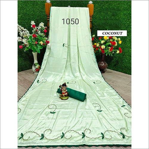 Ladies Fancy Sarees - Plain Cotton Blend | Casual Style for Everyday Wear, Ideal for Other Indian Occasions