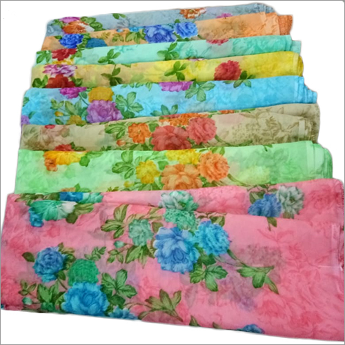 Ladies Chiffon Sarees - 6 m Printed Multicolor Fabric with Blouse Piece | Perfect for Casual and Party Wear, Unique Indian Style