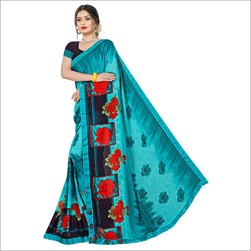 Multicolor Ladies Printed Sarees
