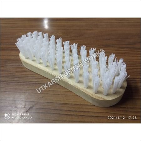 Hard Scrubbing Brush - Color: White