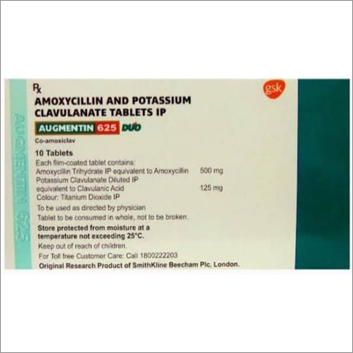 Amoxycillin And Potassium Clavulanate Tablets IPAmoxycillin And Potassium Clavulanate Tablets Ip